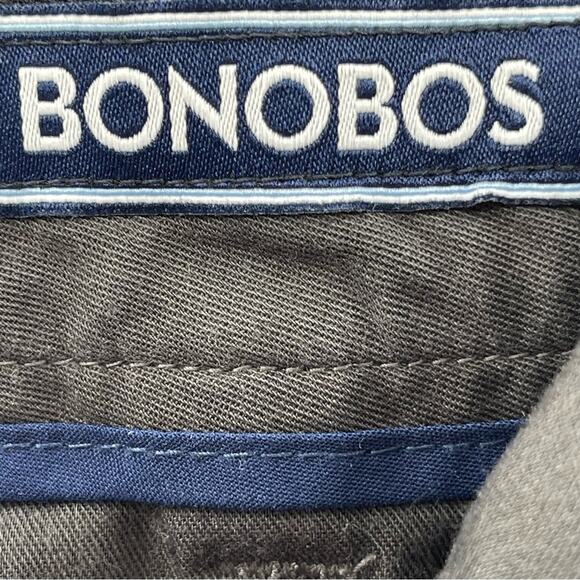 Bonobos Men’s Friday Flat Front Casual Dress Chino 100% Cotton Gray Pants 34 - Picture 10 of 15